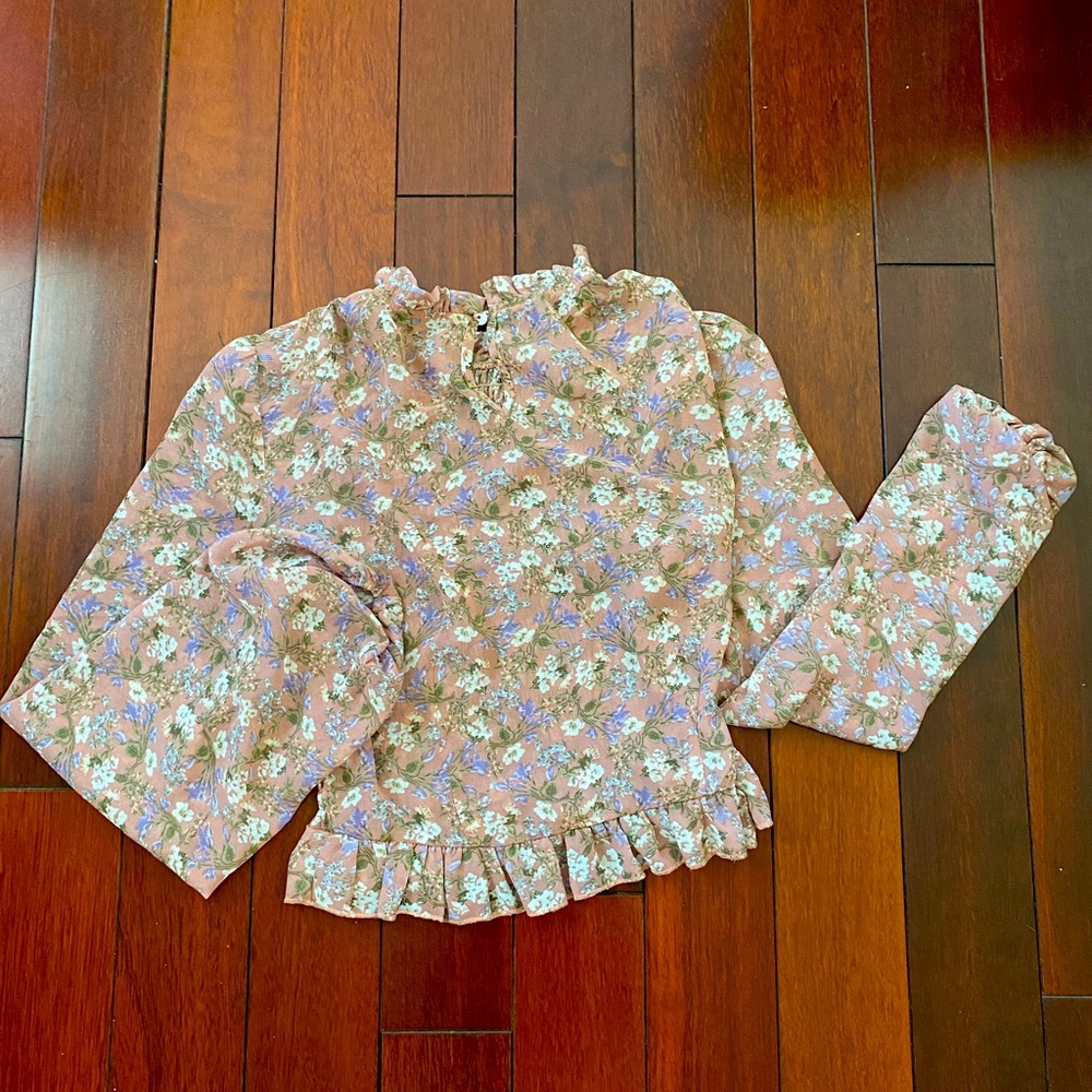 Nasty Gal Floral Blouse